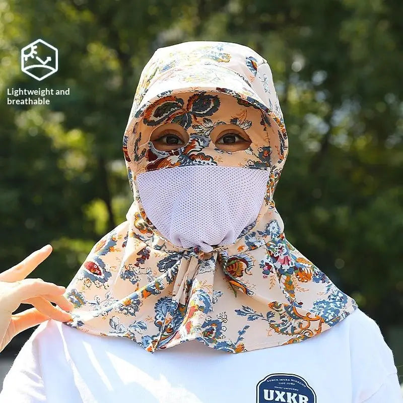 Women's UV Protection Sun Hat – Full Face & Neck Coverage Sun Protection Hat Qst A18