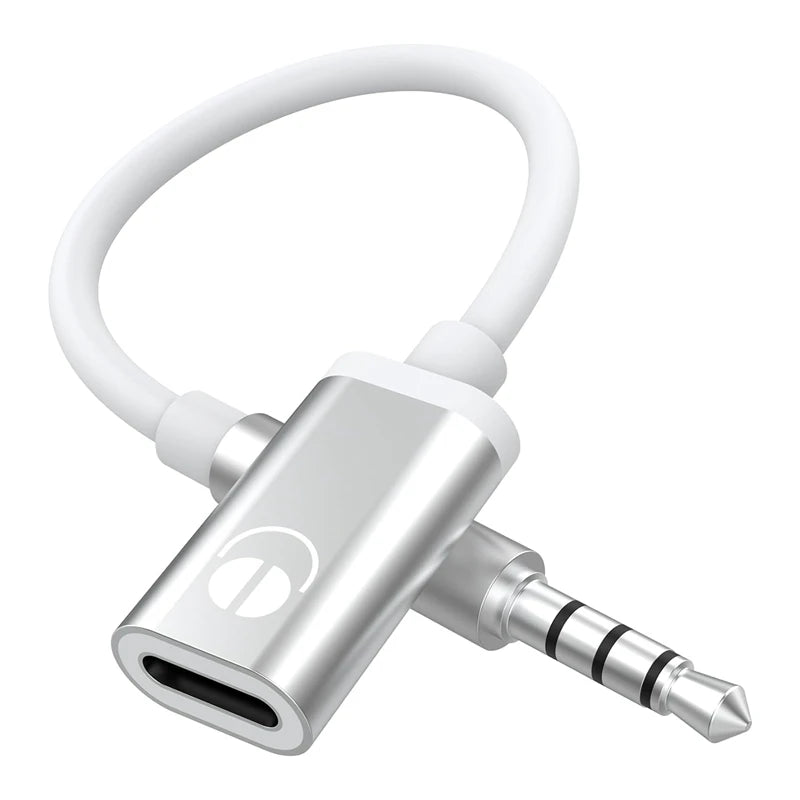 3.5mm Male to USB-C Female Audio Adapter Cable | Hi-Fi Stereo Audio Adapter Cable Qst Default Title
