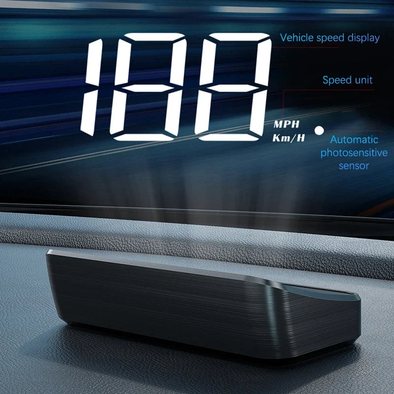 GPS HUD Head-Up Display – Digital Car Speedometer GPS HUD Speedometer Qme