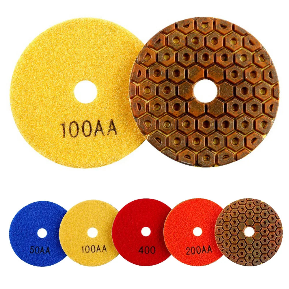 Copper Bond Wet Polishing Pads – Granite Marble Concrete 4" Wet Polishing Pads Qme