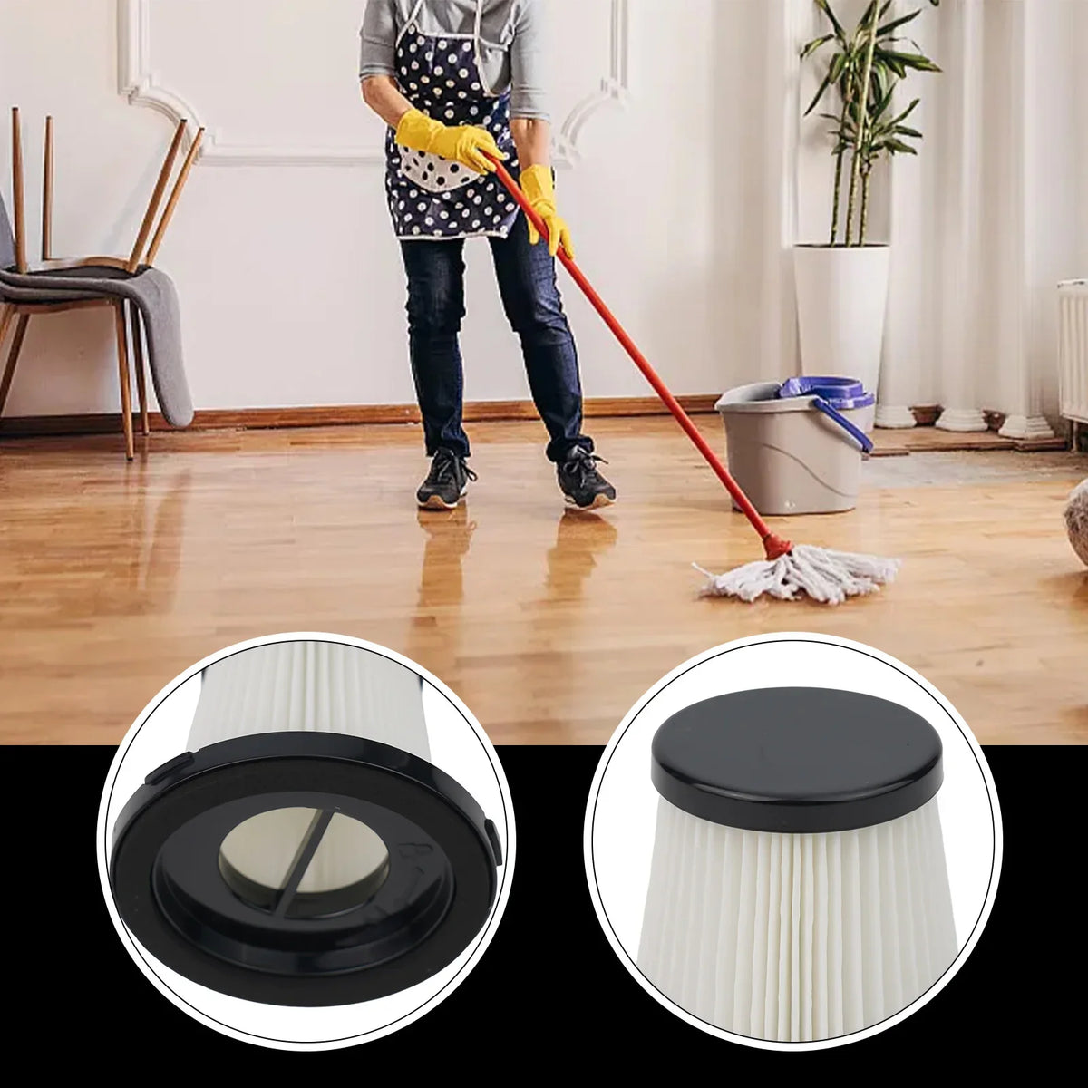 Morse G10 Cordless Vacuum Washable Replacement Filters 1-3 Sets Vacuum Filter Set Qme