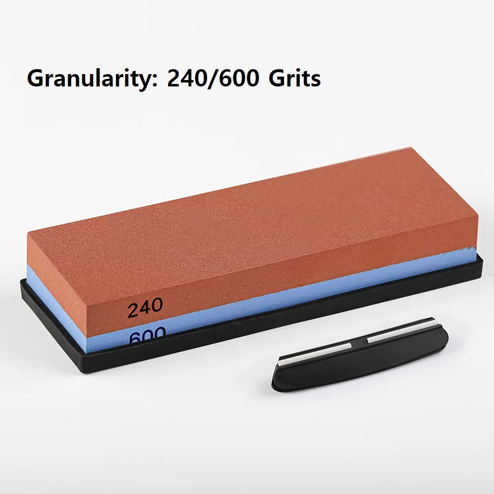 TURWHO Double-Sided Whetstone Set – Grit 240–10000 Whetstone Sharpener Qst 240 600 with angle L