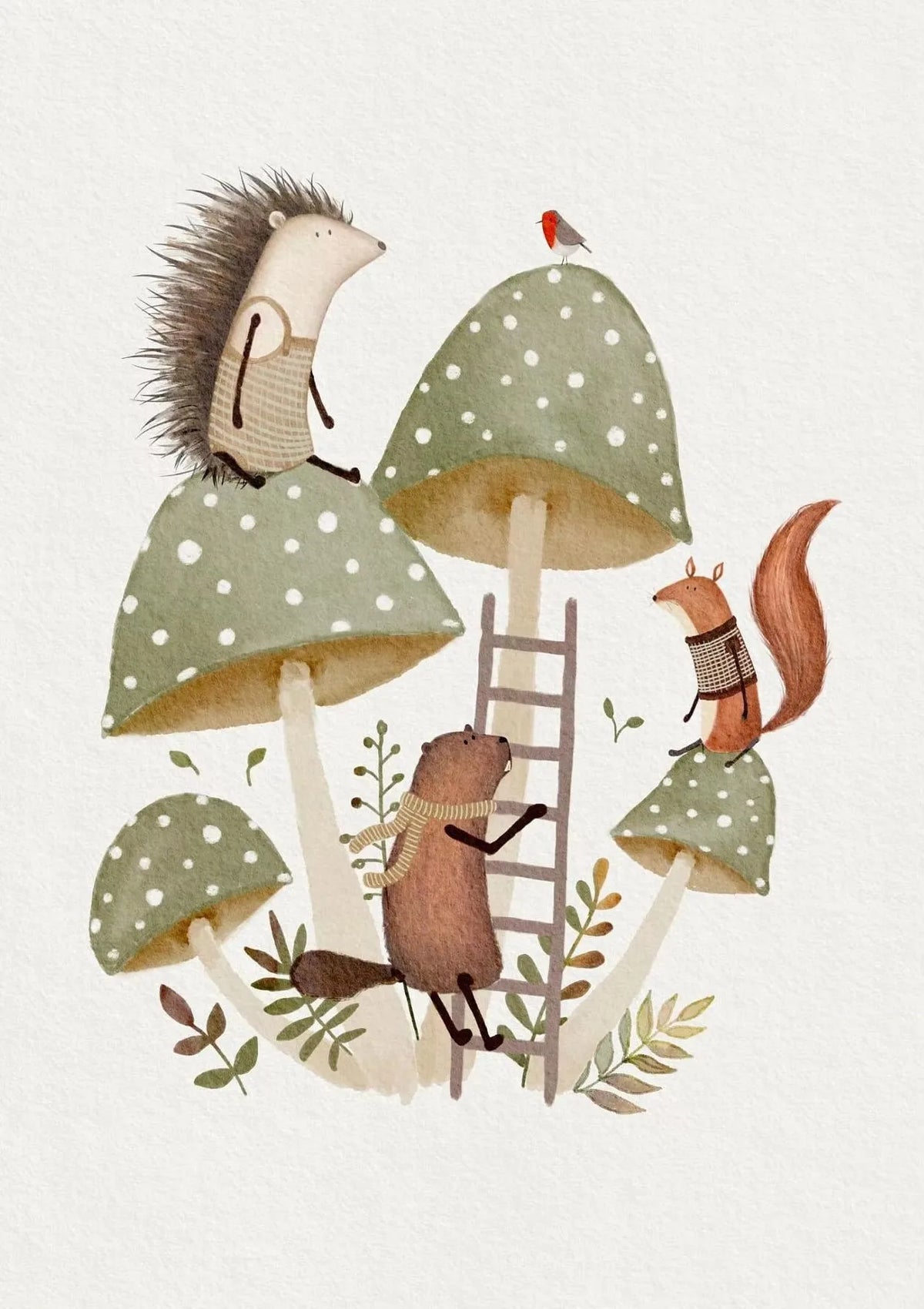 Kids Cartoon Canvas Wall Art Prints – Cute Home Decor Canvas Wall Art Qst HW50440-04 40x50cm Unframed