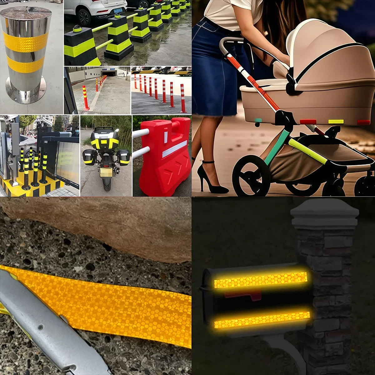 Car & Motorcycle Reflective Safety Tape – 7 Colors | Qme Reflective Safety Tape Qme
