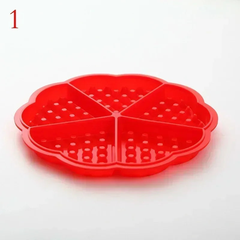 Silicone Heart Waffle Mold – Non-Stick Cake & Chocolate Mould Silicone Baking Mold Qme 1