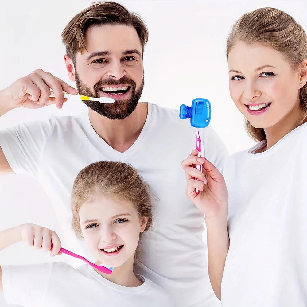 Travel Toothbrush Head Cover Protective Cap Pod Case – 7 Colors Toothbrush Head Cover Qme