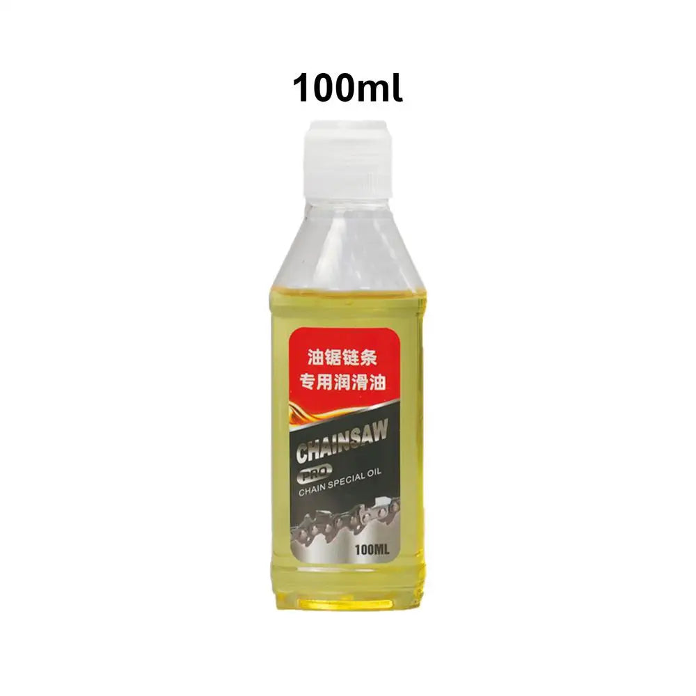 Synthetic Chainsaw Bar & Chain Oil 100ml – Rust-Resistant Lubricant Chain Lubricant Oil Qme 100ml