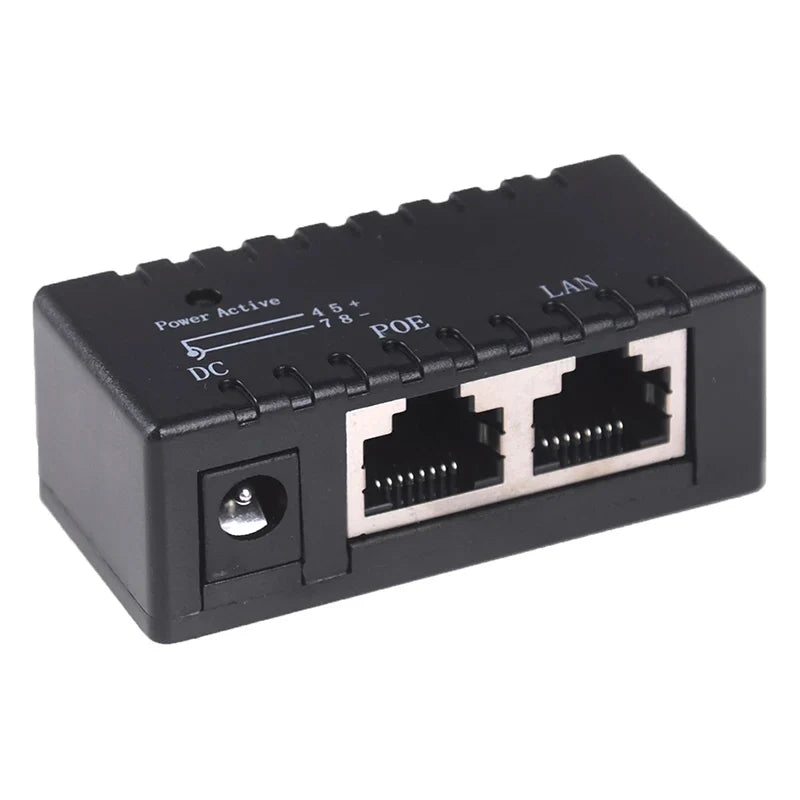 Passive PoE Injector for IP Camera, VoIP & AP – 12V 48V PoE Network Injector Qme
