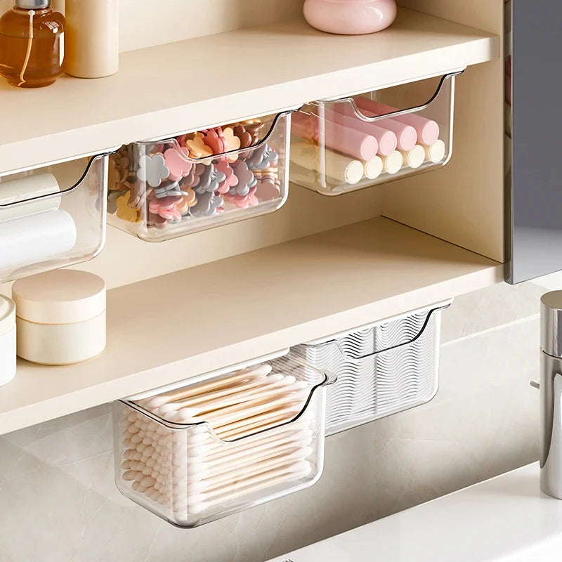 Under-Mirror Cabinet Transparent Bathroom Storage Organizer Bathroom Storage Organizer Qme