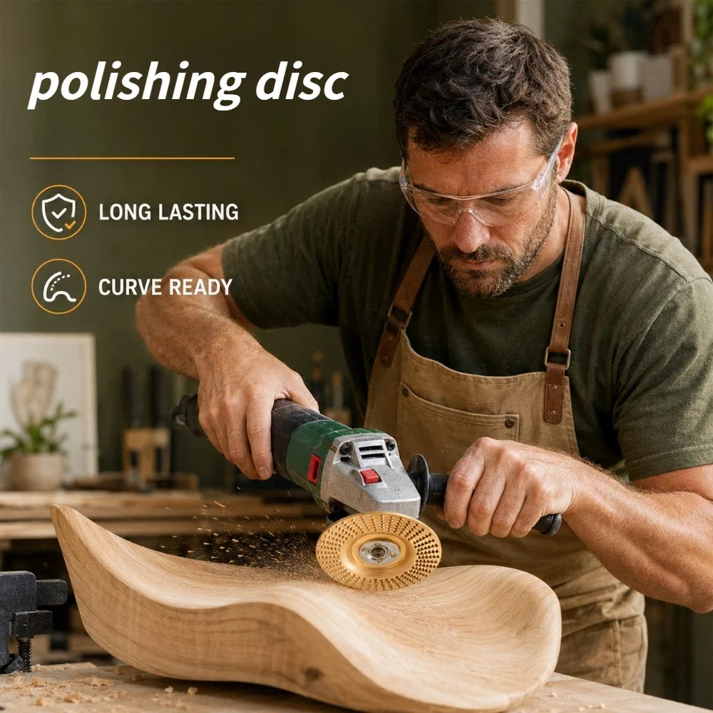 Wood Shaping Grinding Disc – Angle Grinder Carving Wheel Grinding Carving Disc Qme