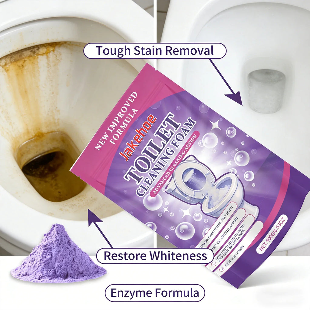 Toilet Cleaning Powder – Descaler & Odor Eliminator | Qme Toilet Cleaning Powder Qme
