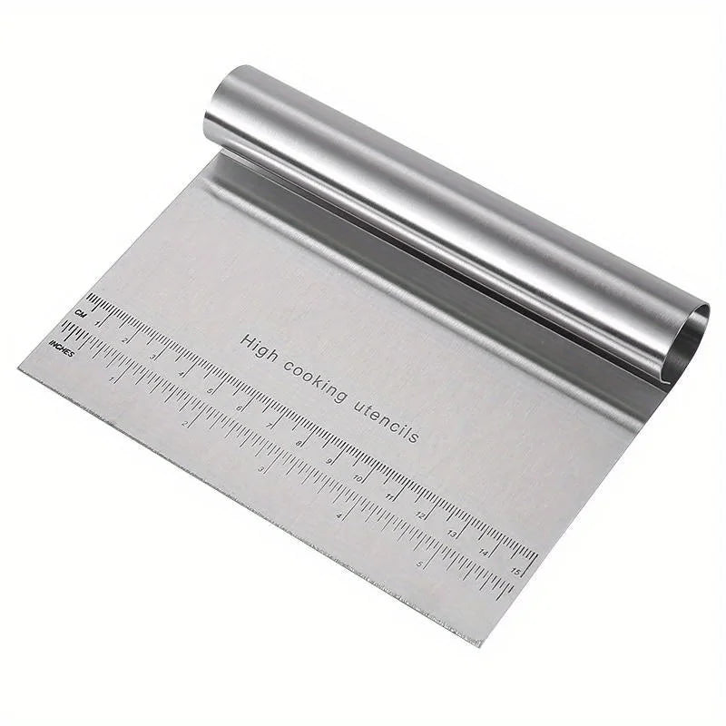 Stainless Steel Bench Scraper Dough Chopper Pastry Cutter Pastry Bench Scraper Qme