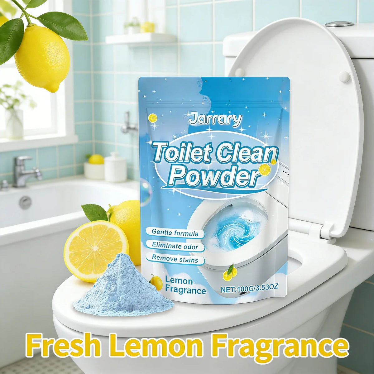 Toilet Cleaning Powder – Gentle Stain & Scale Remover | Qme Toilet Bowl Cleaner Qme