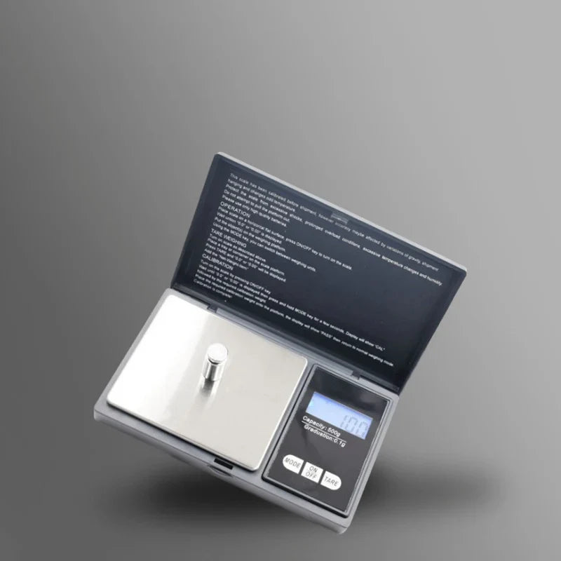 Mini Digital Pocket Jewelry Scale – 0.01g Stainless Steel Digital Pocket Scale Qme
