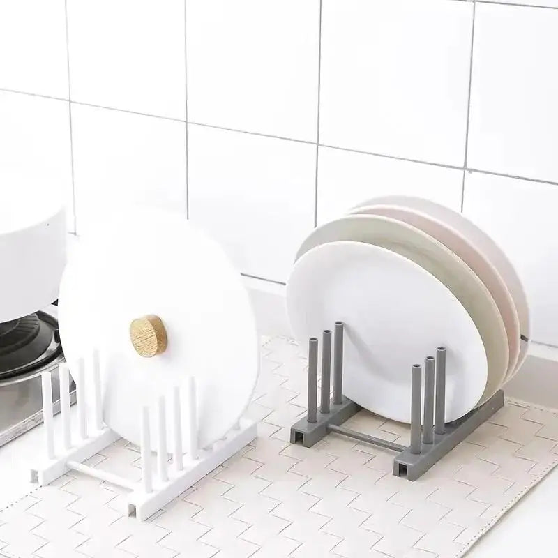 Dish Drain Rack & Kitchen Cabinet Organizer | Pot Lid Holder Dish Drain Rack Qme