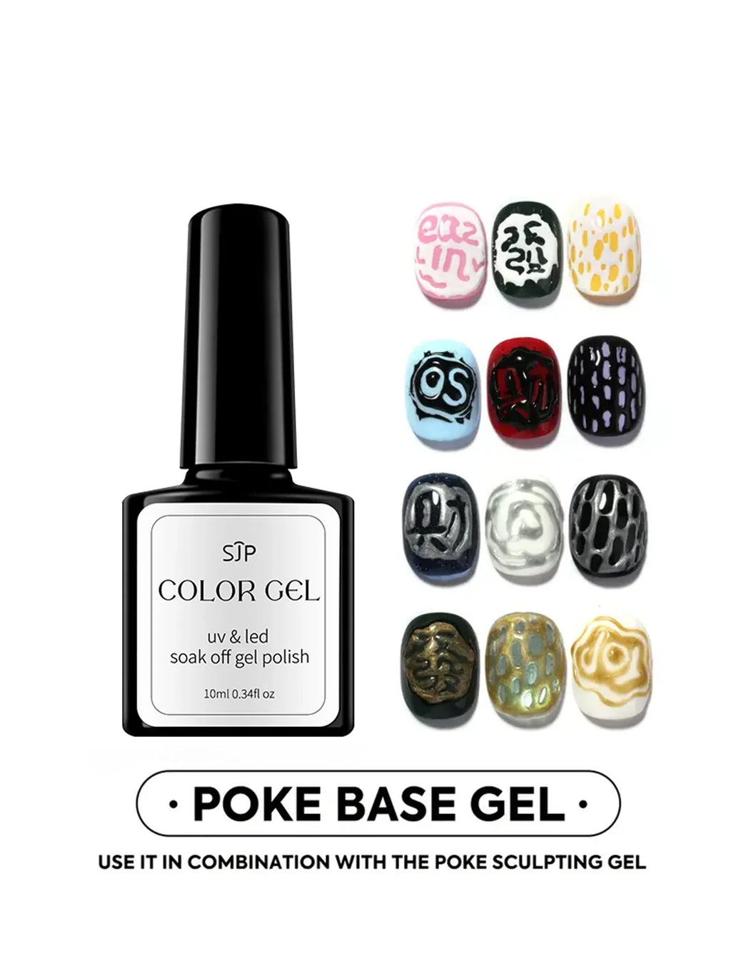 Qme 2-Piece Bubble Nail Polish Poke Net Set – Wave Design Nail Polish Set Qme