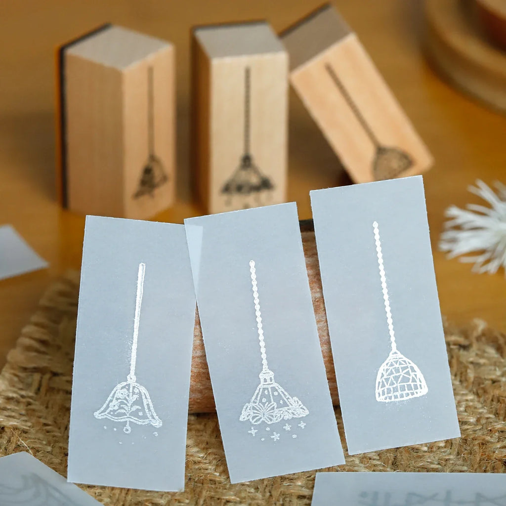 Vintage Lamp Wooden Rubber Stamp | Card Making & Crafts Wooden Rubber Stamp Qme