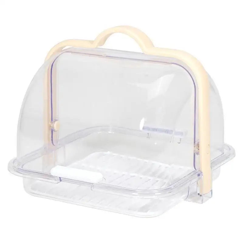 Portable Bread & Cake Storage Box with Transparent Lid Food Storage Container Qme A