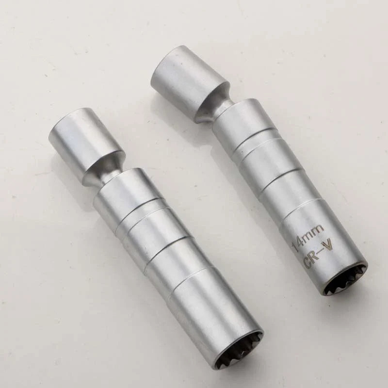 Magnetic Spark Plug Socket Adapter 14mm 16mm Flexible Universal Joint Spark Plug Socket Qme