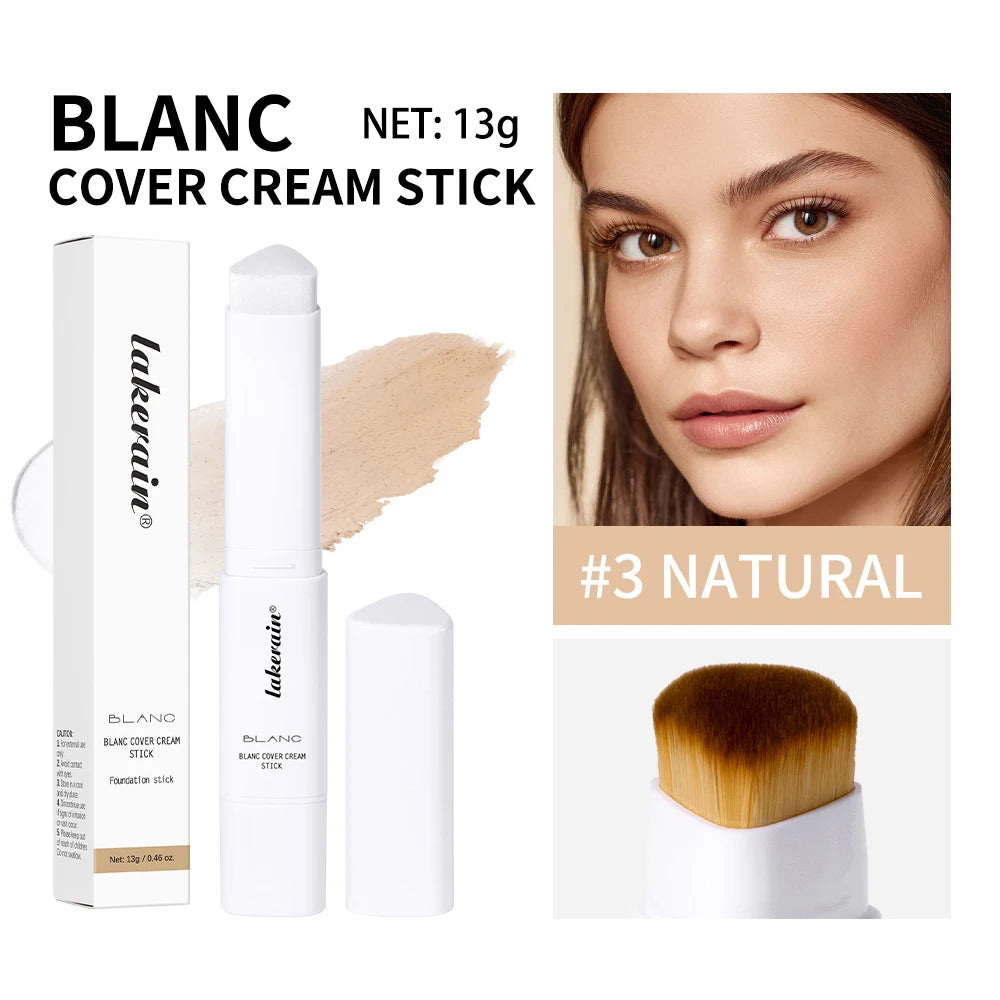 Lakerain Color-Changing Foundation Stick & Brush – Matte Finish Foundation Stick Qst 03