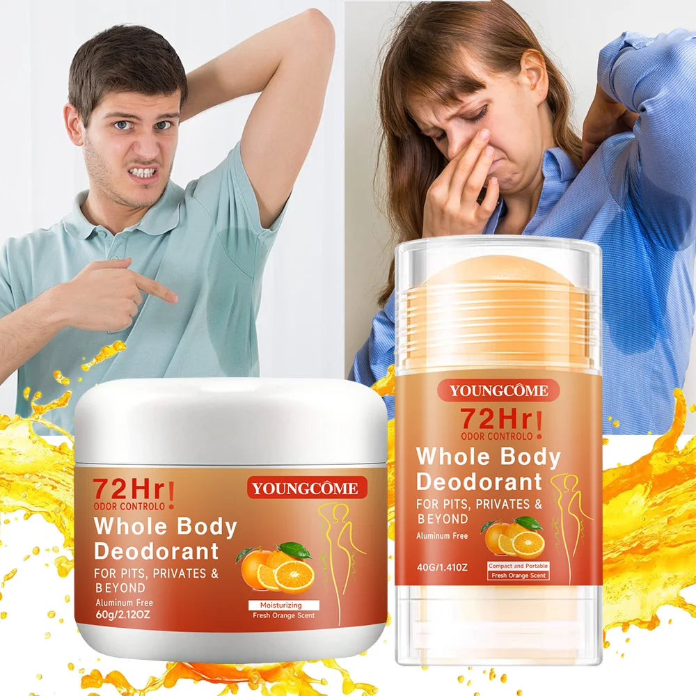 YOUNGCOME 72H Body Deodorant Stick – Underarm Odor Control Body Deodorant Stick Qst