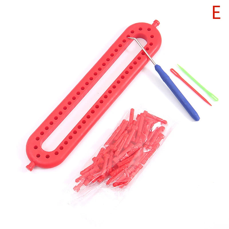 Rectangle & Round Knitting Loom Set – DIY Weaving Kit for Beginners Knitting Loom Kit Qst E26cm