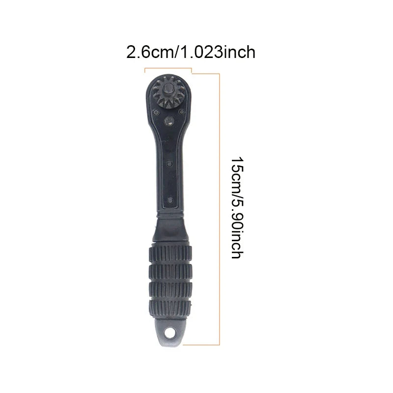 3-in-1 Ratchet Drill Chuck Wrench | Replaceable Head, 3-Speed Ratchet Chuck Wrench Qme