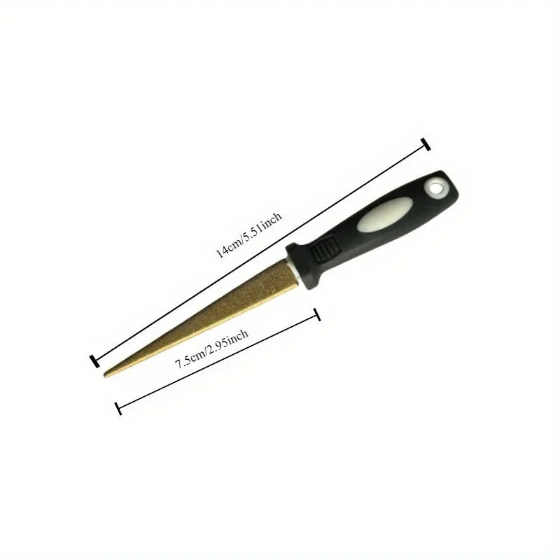 Dual-Sided Diamond Sharpening Stone for Knives & Scissors Diamond Knife Sharpener Qme