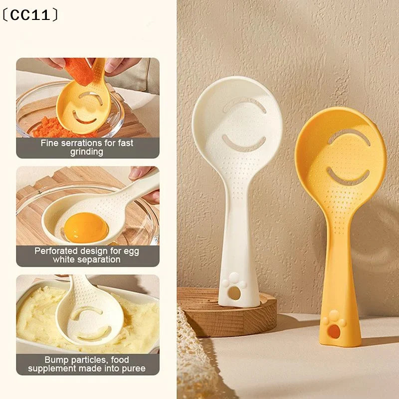 Food Grade Egg Yolk & White Separator Spoon | Kitchen Tool Egg Separator Tool Qme