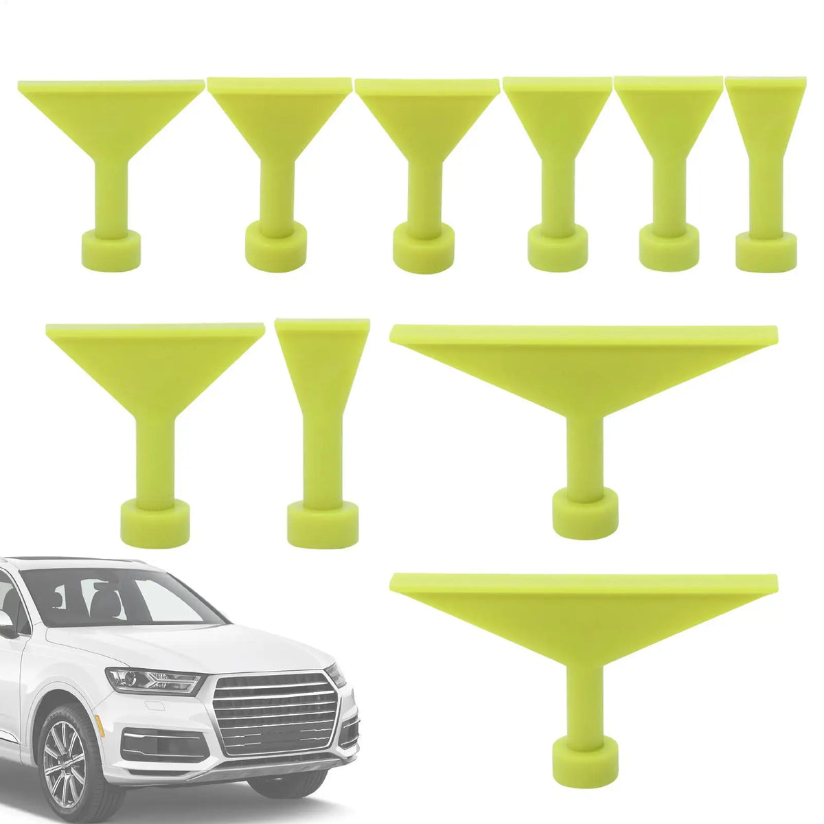 10-Piece Dent Removal Puller Tabs – No-Paint Car Body Repair Dent Repair Tool Qme