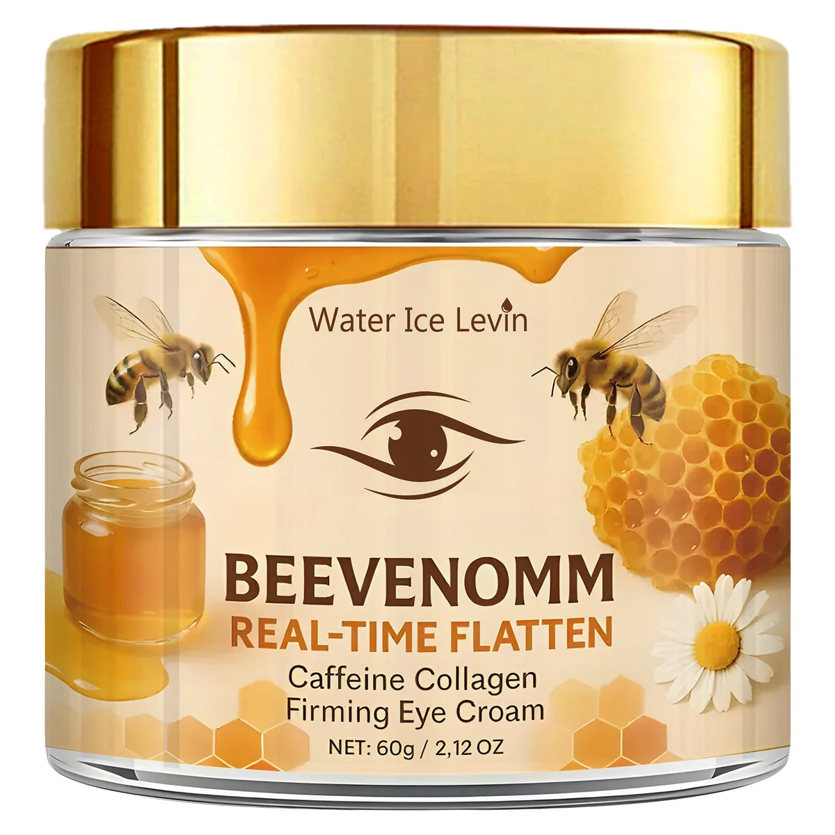 Bee Venom Caffeine Firming Eye Cream – Collagen & Hyaluronic Firming Eye Cream Qme YELLOW 60g