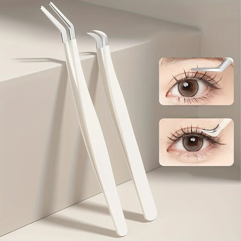 Curved Eyelash Applicator Tweezers – DIY Lash Tool | Qme Eyelash Applicator Tool Qme