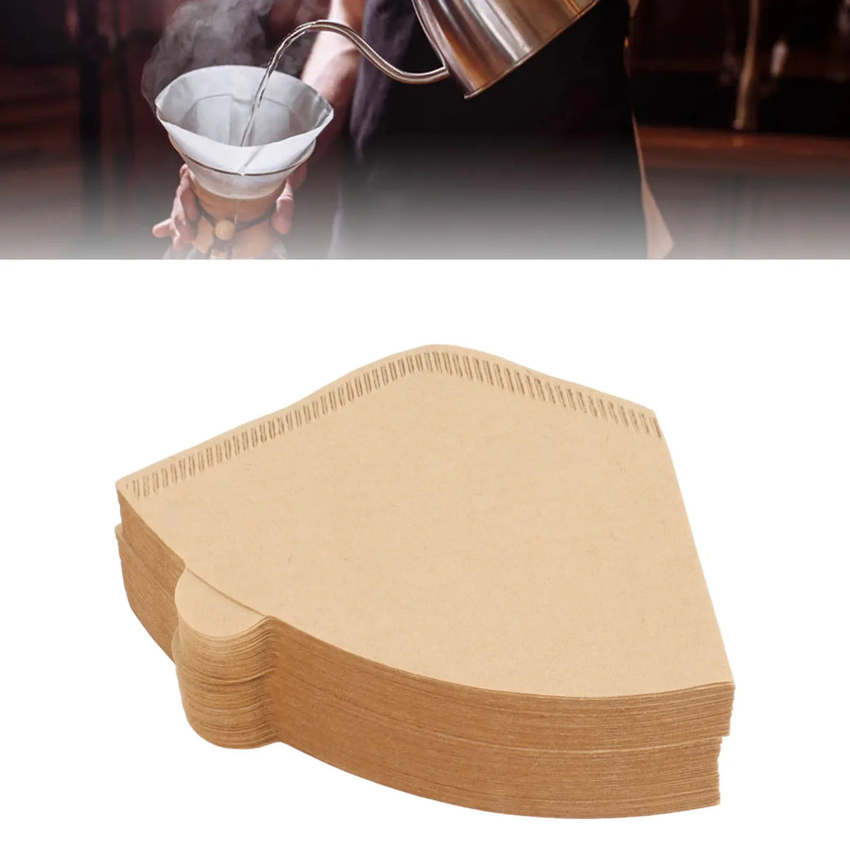 100 Cone Coffee Filters | 1-2 Cup Disposable Paper Filters Coffee Filters Qme
