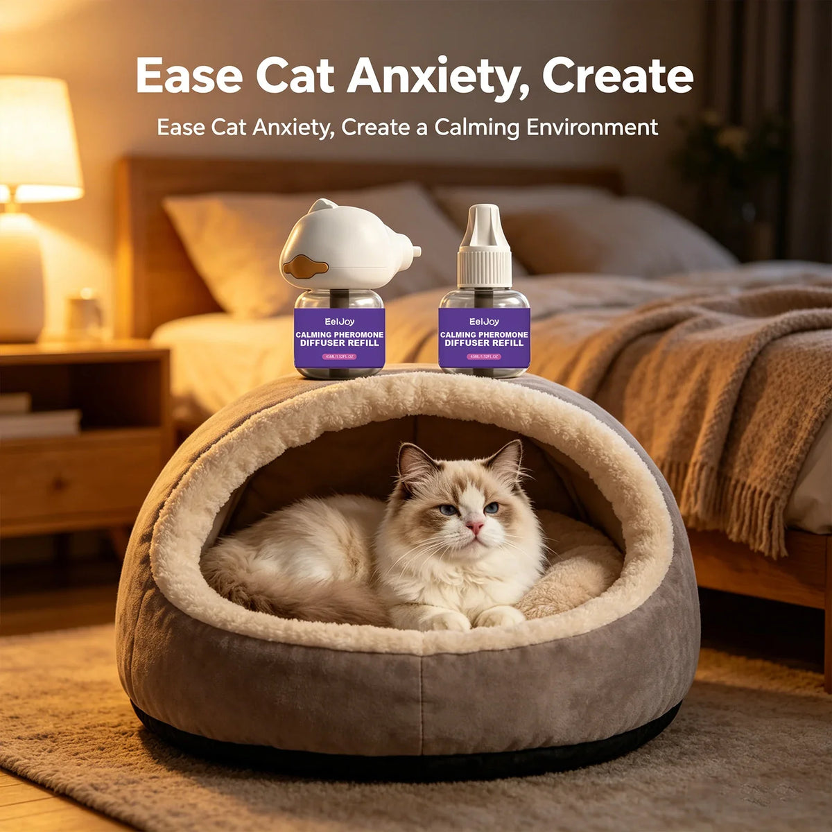 Cat Calming Pheromone Diffuser – Reduce Scratching Behavior Cat Calming Diffuser Qme