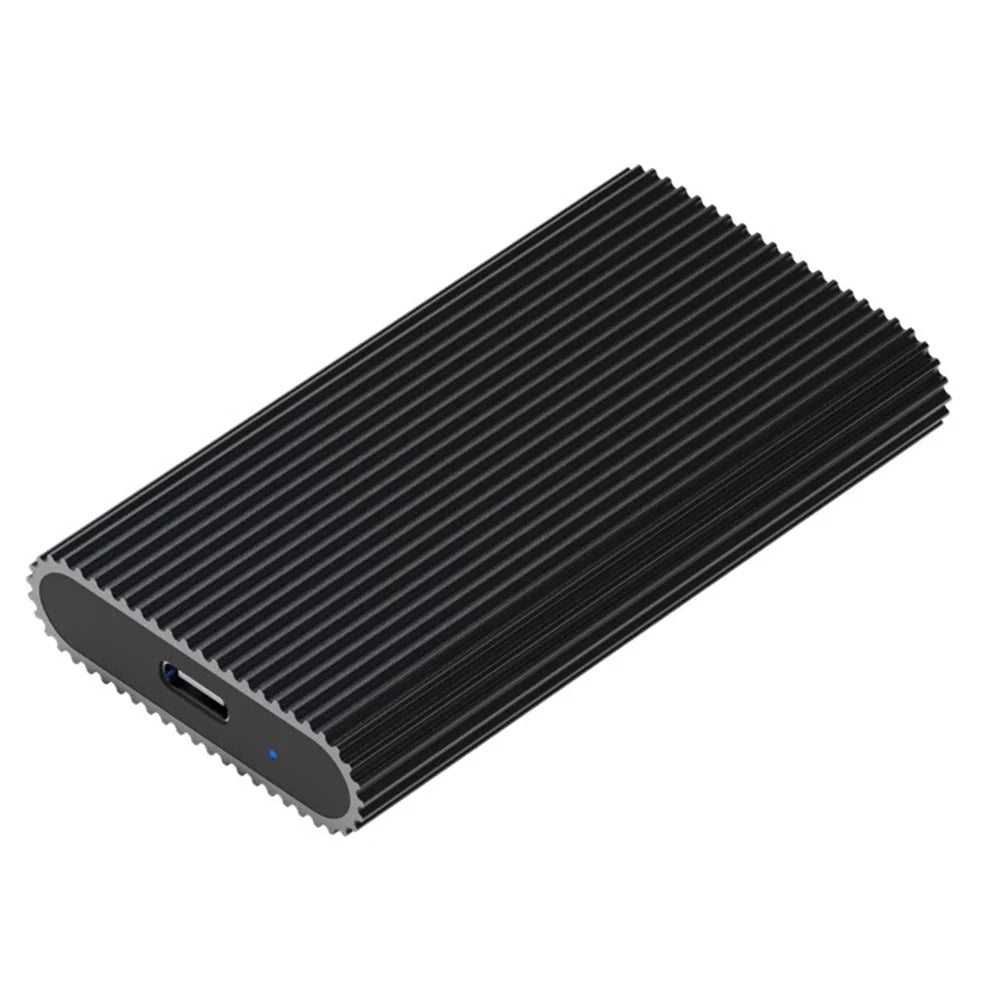 Blueendless M3T mSATA USB-C SSD Enclosure | Aluminum Case SSD Enclosure Qme Mobile hard drive