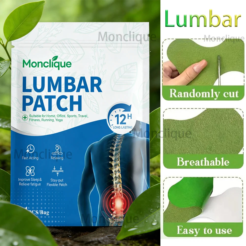 Lumbar Acupuncture Massage Patch – Back Support, 12/72 PCS Massage Patch Qst