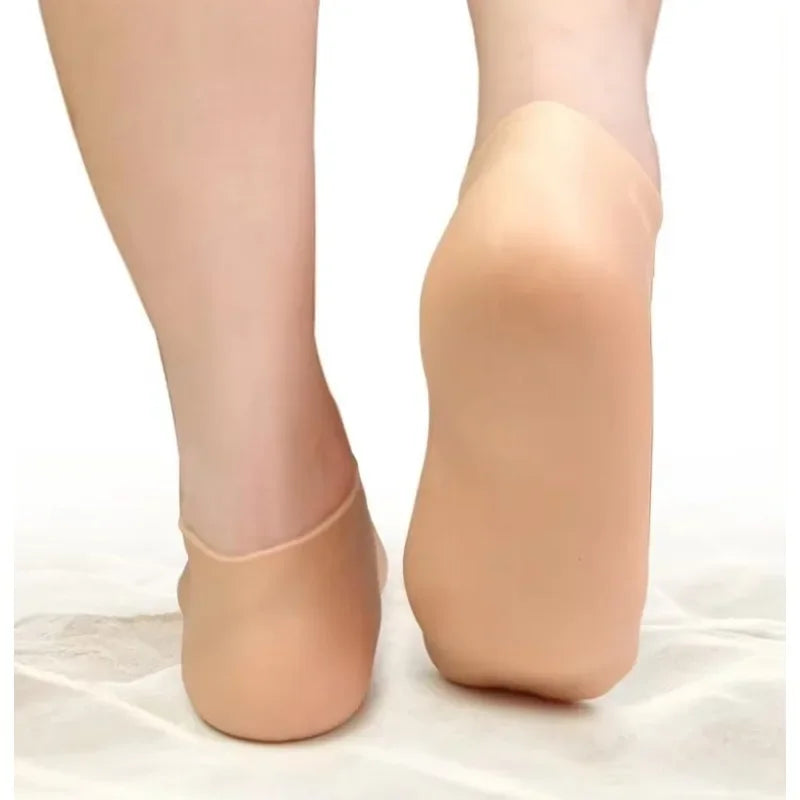 Silicone Moisturizing Gloves & Socks – Hands & Feet Care Set Moisturizing Spa Gloves Qme
