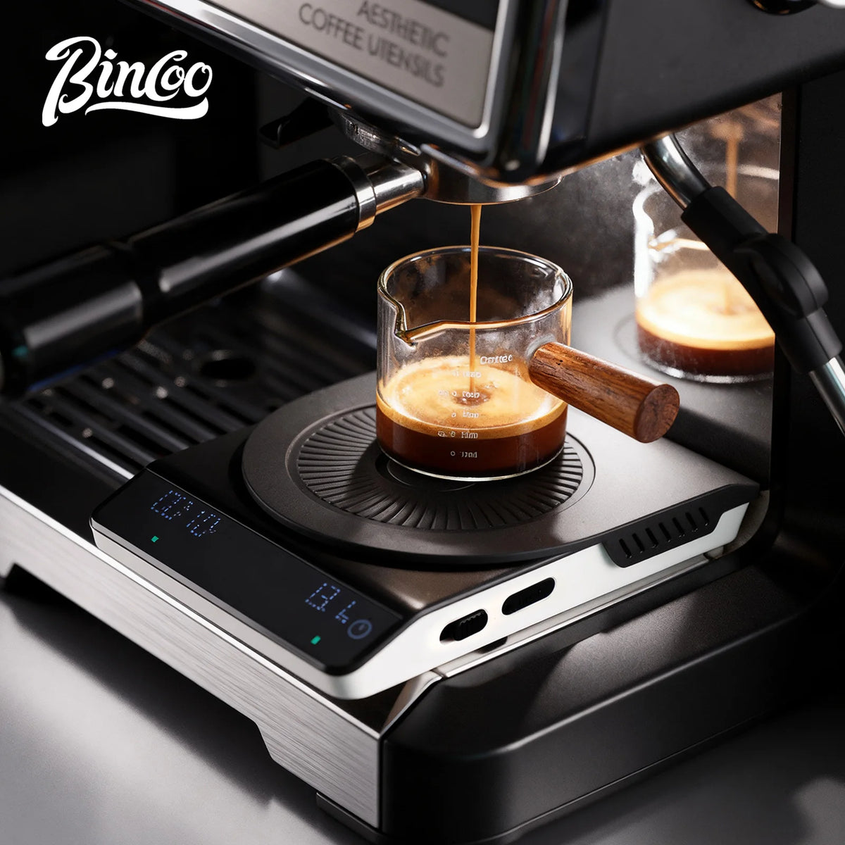 Bincoo Smart Espresso Scale – Bluetooth, Timer & Precision Espresso Coffee Scale Qst
