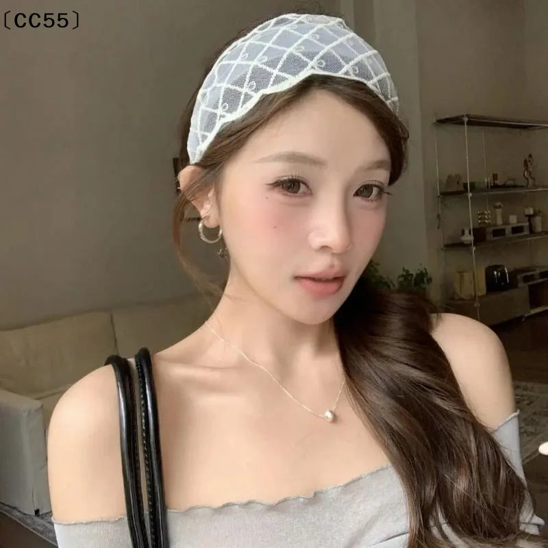 Elegant White Lace Headband for Women & Kids – Hair Hoop Lace Headband Qst