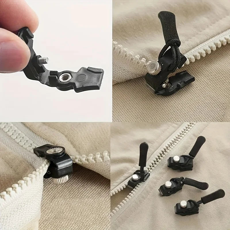 Zipper Repair Kit – 9 Pc Quick Install Replacement Zip Heads Zipper Repair Kit Qme