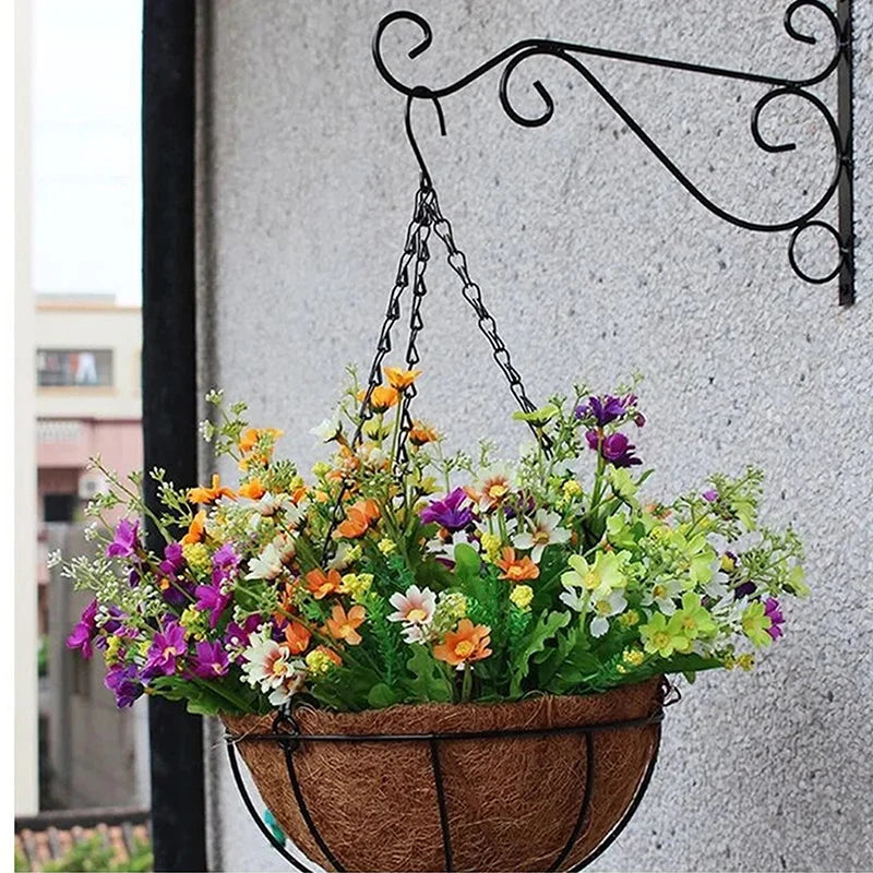 40cm Iron Flower Pot Hanging Chain with 3 Hooks – Garden Hanger Hanging Planter Chain Qst