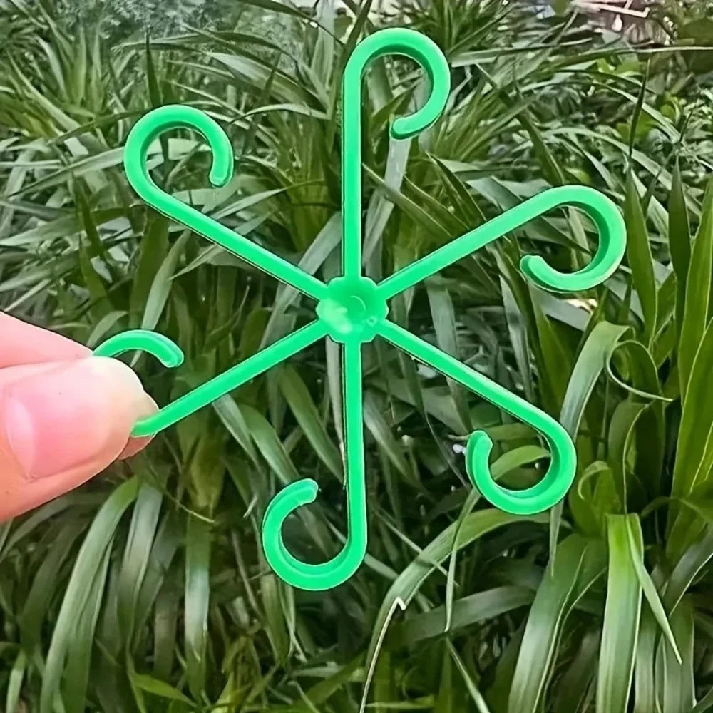 Plant Stem Support Clips Turtle Back Flower Fixing Rack 4pcs Plant Support Clips Qme