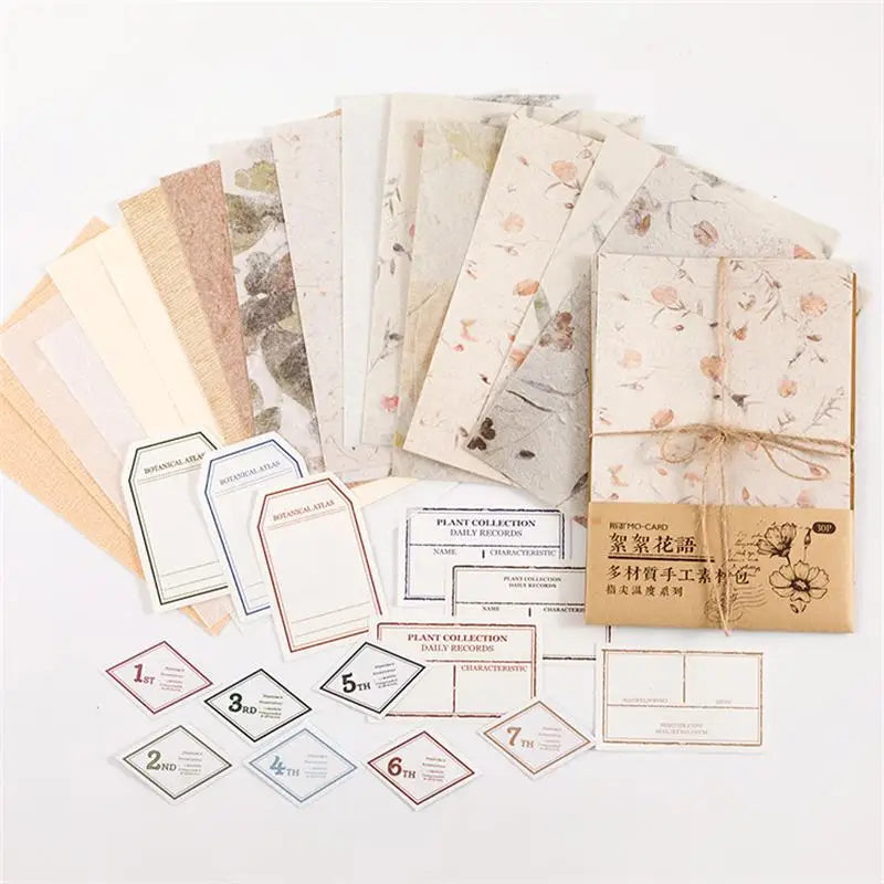 Vintage Scrapbooking Background Paper Sheets – 30 Pcs DIY Craft Craft Paper Sheets Qme