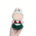 Labubu Knitted Bikini Set – Cute 17cm Doll Clothing Doll Clothing Accessory Qme green