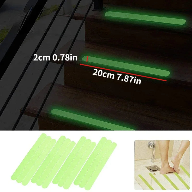 Luminous Non-Slip Bathtub Stickers – 24pc Shower Grip Pads Non-Slip Bath Stickers Qme