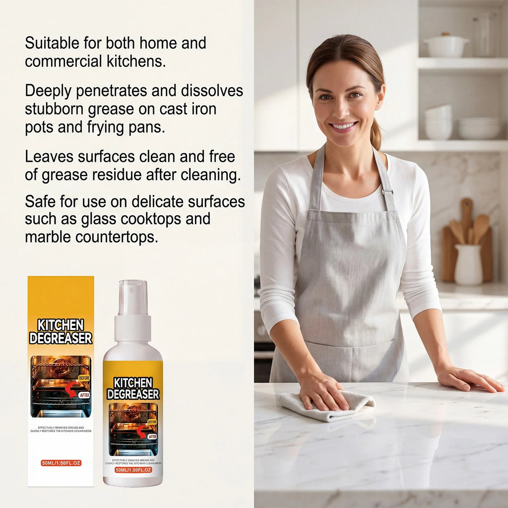 50ml Kitchen Degreaser Spray – Deep Clean & Restore Gloss Kitchen Degreaser Spray Qst
