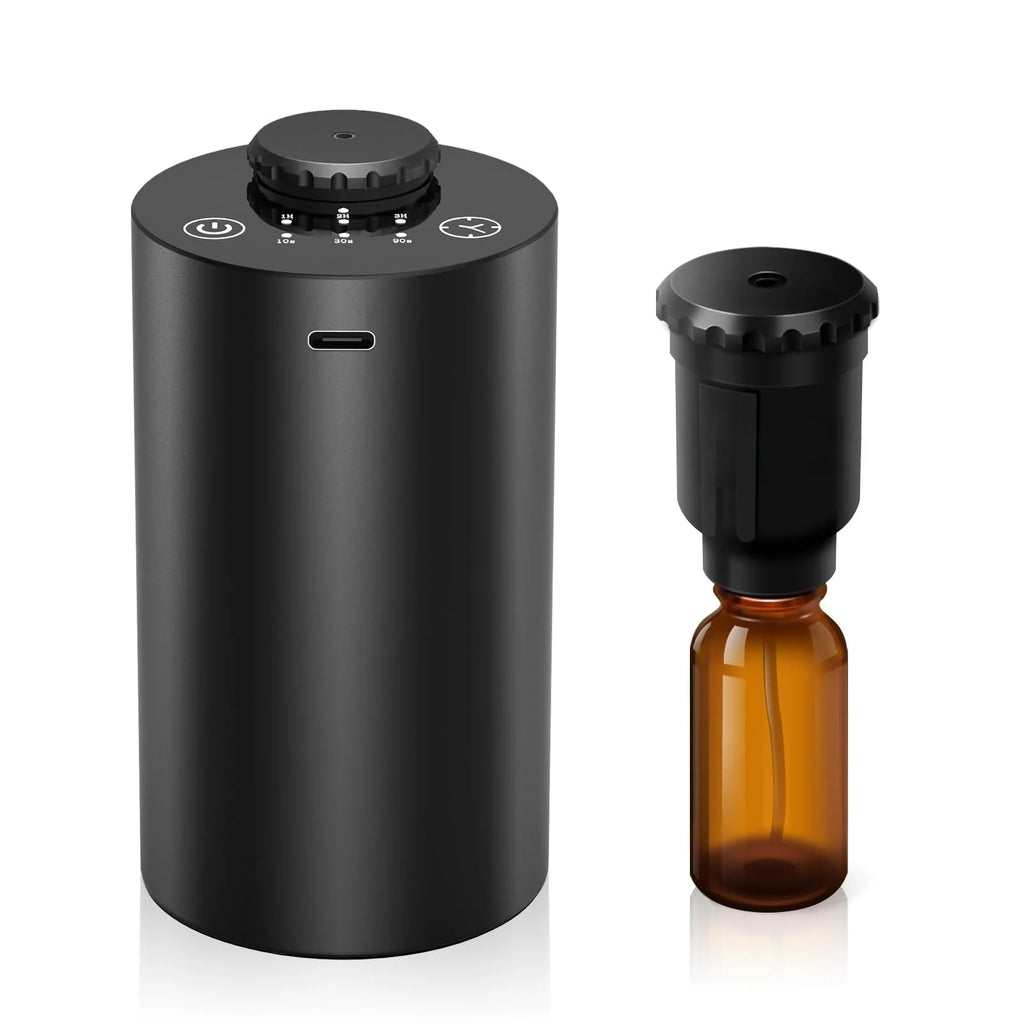 Waterless Cordless Essential Oil Diffuser – 3 Mist Levels Aromatherapy Diffuser Qst