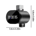 LED Digital Shower Water Temperature Monitor | Splash-Proof Water Temperature Monitor Qme Black
