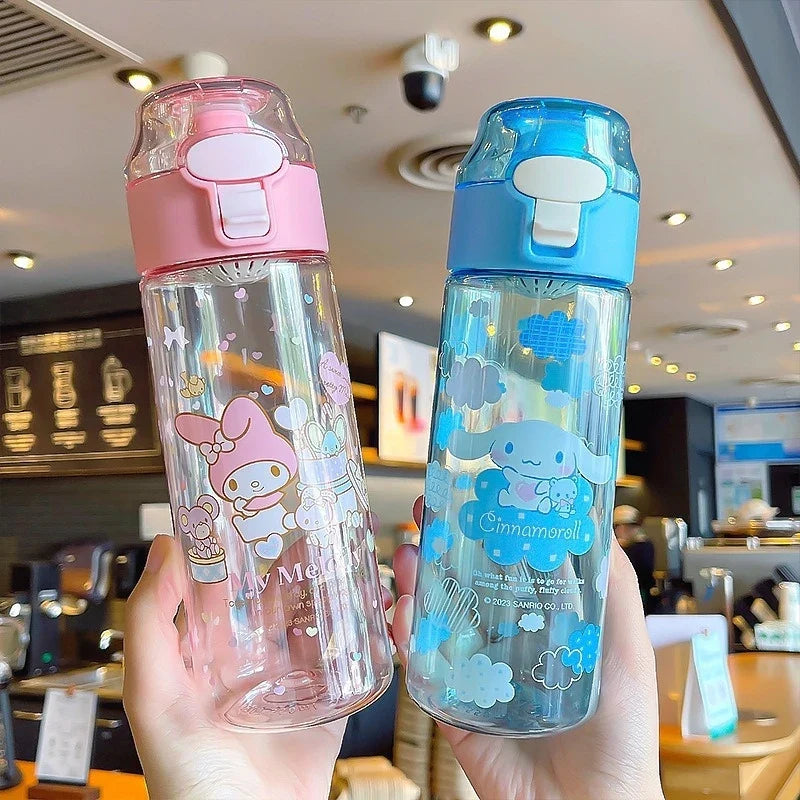 Hello Kitty Kuromi Acrylic Cup with Carry Handle – 21 Colors Character Acrylic Cup Qme