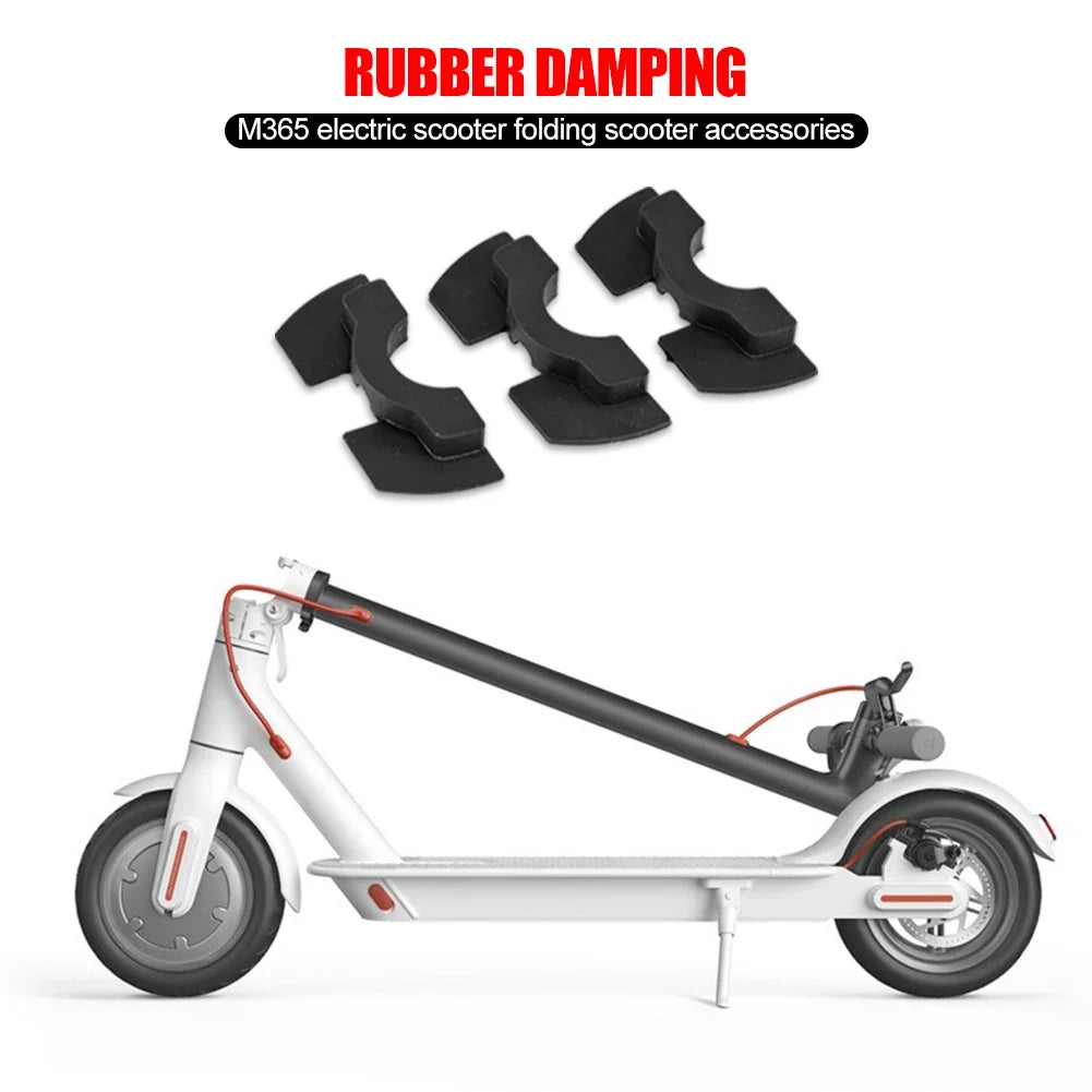 Electric Scooter Front Fork Rubber Vibration Damper Pads 3pcs Scooter Damper Pad Qme